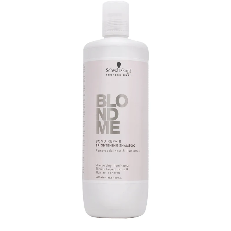 Schwarzkopf BlondMe Bond Repair Brightening Shampoo 1000ml - shampooing illuminateur