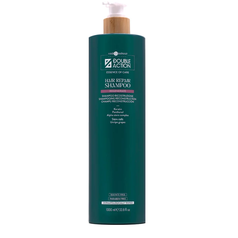 Hair Company Double Action Hair Repair Shampoo 1000ml - shampooing réparateur