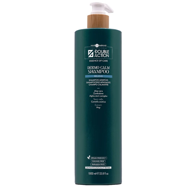 Hair Company Double Action Dermo Calm Shampoo 1000ml - shampooing apaisant