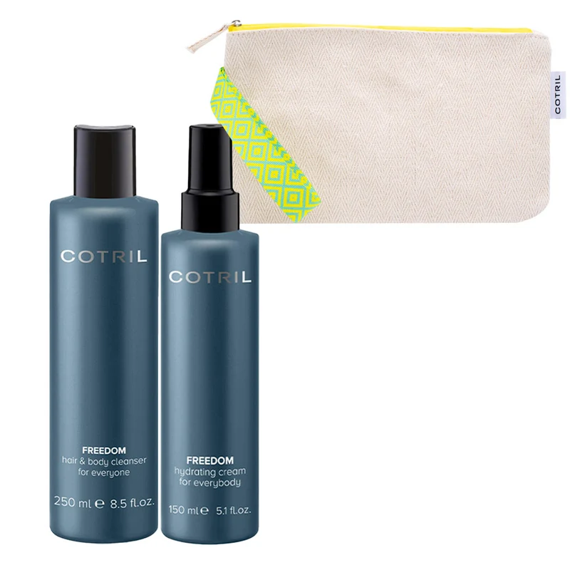 Cotril Freedom Shower Gel 250ml Hydrating Body Cream 150ml + Pochette GRATUITE
