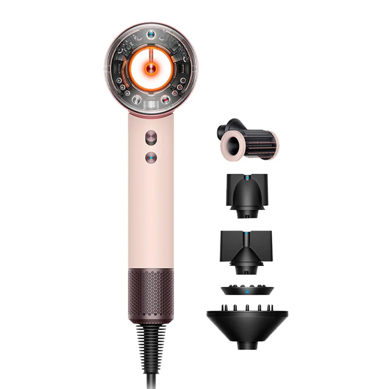 Dyson Supersonic Nural Straight + Wavy Poudré / Or Rose Sèche-cheveux - sèche-cheveux pour cheveux lisses et ondulés