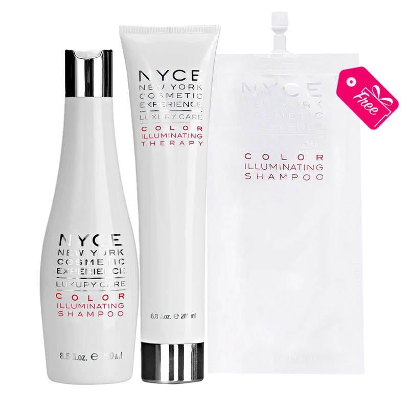 Nyce Luxury Care Color Illuminating Shampoo 250ml Therapy 200ml + Color Illuminating Shampoo 20ml GRATUIT