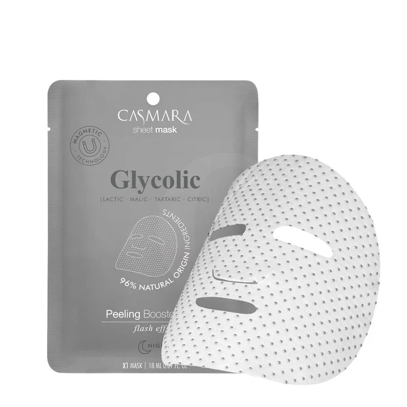 Casmara Glycolic Peeling Booster Mask 10 pcs. - masque tissu exfoliant