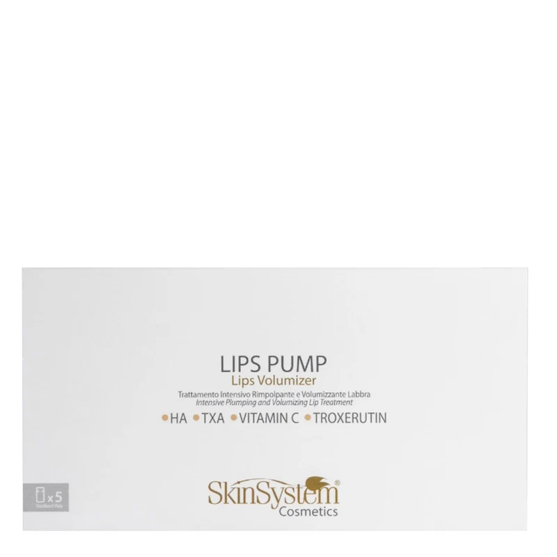 SkinSystem Lips Pump - Lips Volumizer 5 ampoules - soin repulpant et volumisant lèvres