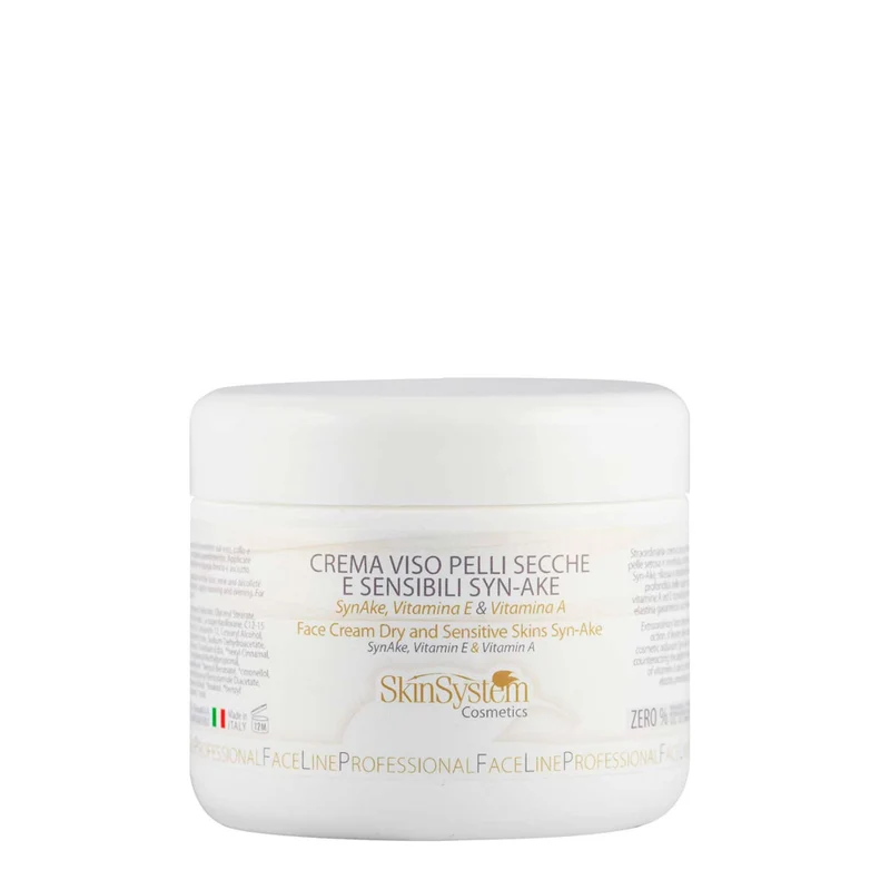SkinSystem Face Cream Dry and Sensitive Skins Syn-Ake 250ml - crème anti-âge peaux sensibles