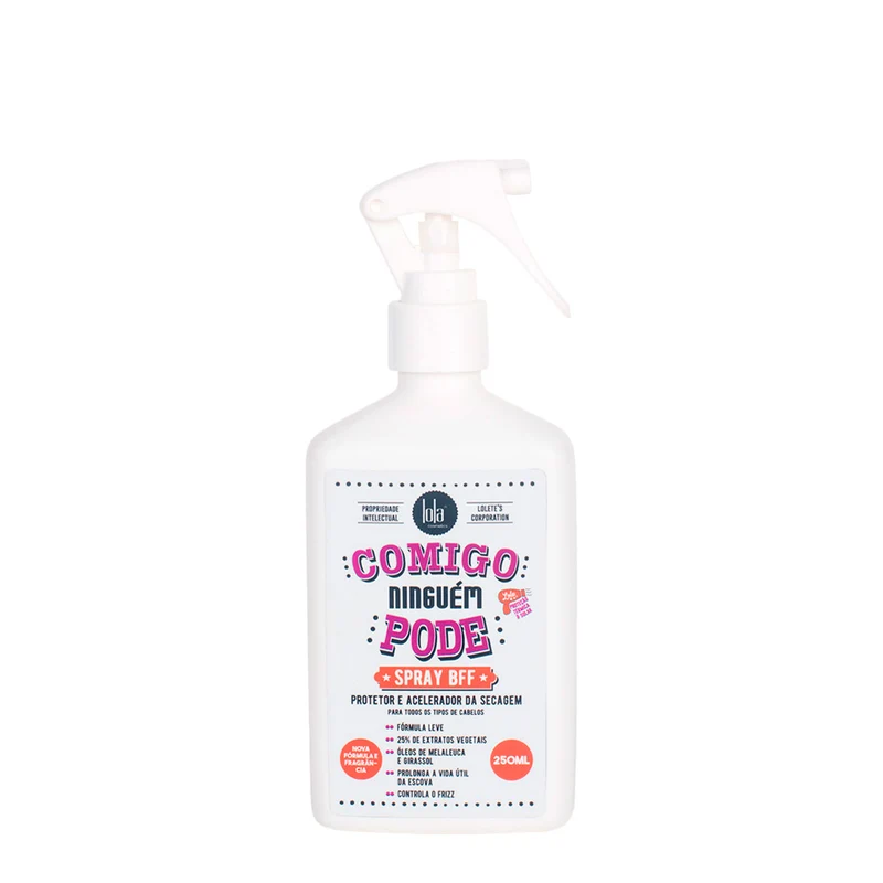 Lola From Rio Comigo Ninguém Pode Spray Bff 250ml - spray protecteur thermique anti-frisottis