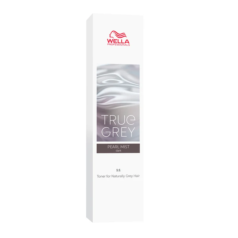 Wella True Grey Pearl Mist Dark 60ml - tonifiant pour cheveux gris cendrés