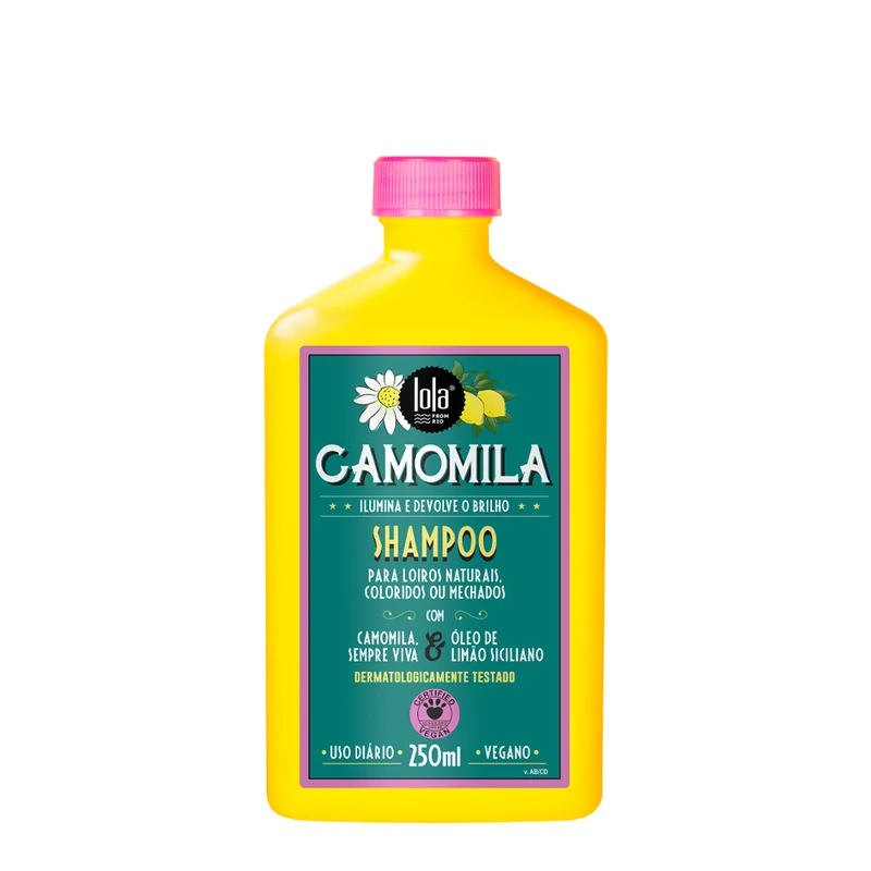 Lola From Rio Camomila Shampoo 250ml - shampoing cheveux blonds naturels colorés ou méchés