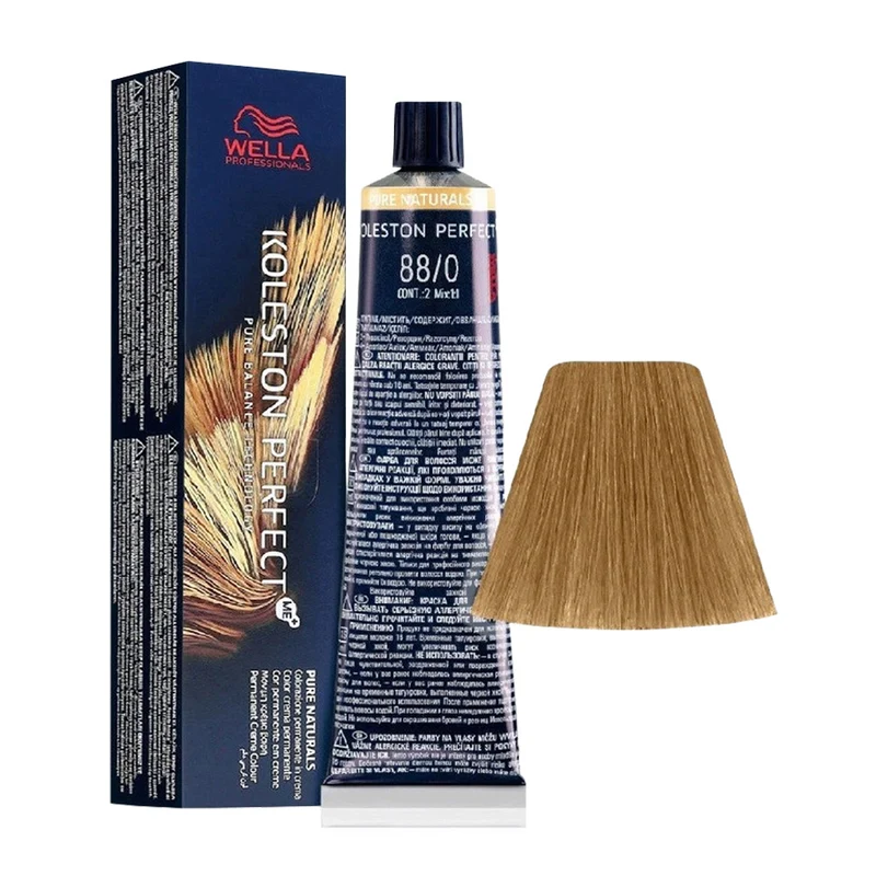 Wella Koleston Perfect ME+ Pure Naturals 88/0 Blond Clair Intense 80ml - coloration permanente