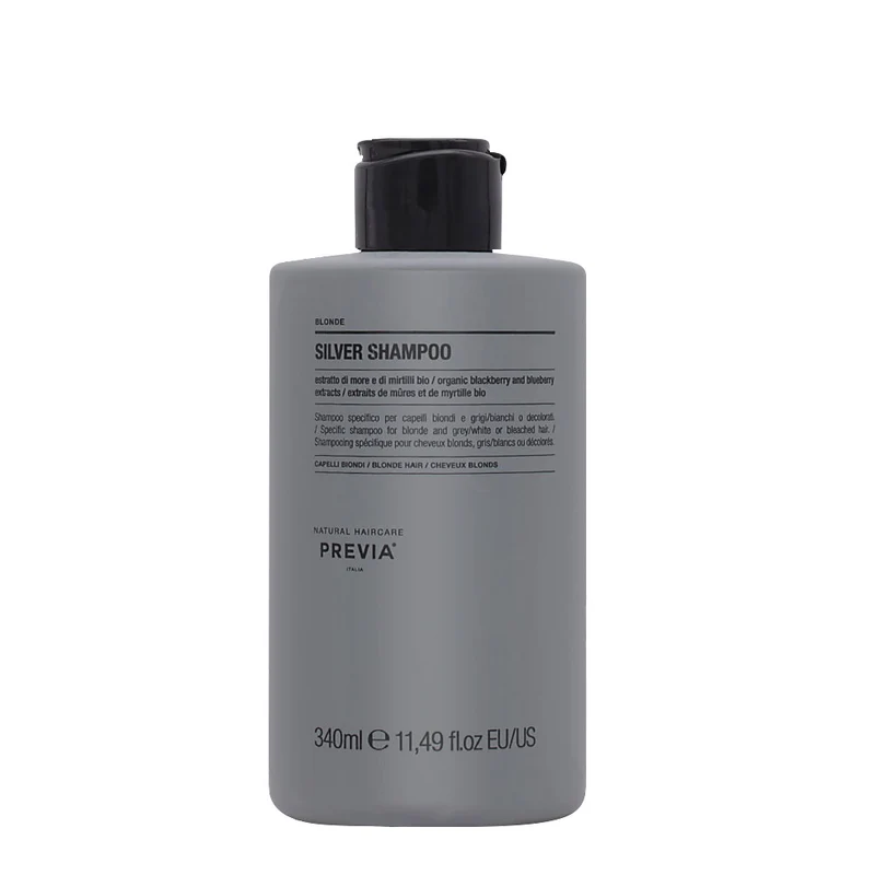 Previa Silver Blonde Shampoo 340ml - shampoing anti-jaunissement