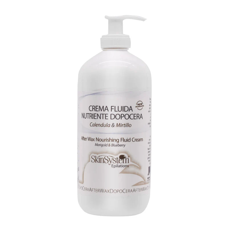 SkinSystem After Wax Nourishing Fluid Cream 500ml - crème fluide après-épilation nourrissante calendula et myrtille