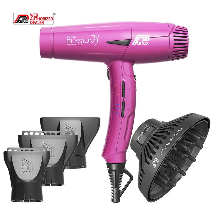 Parlux Elysium + Magic Compact Fuchsia - sèche-cheveux avec diffuseur