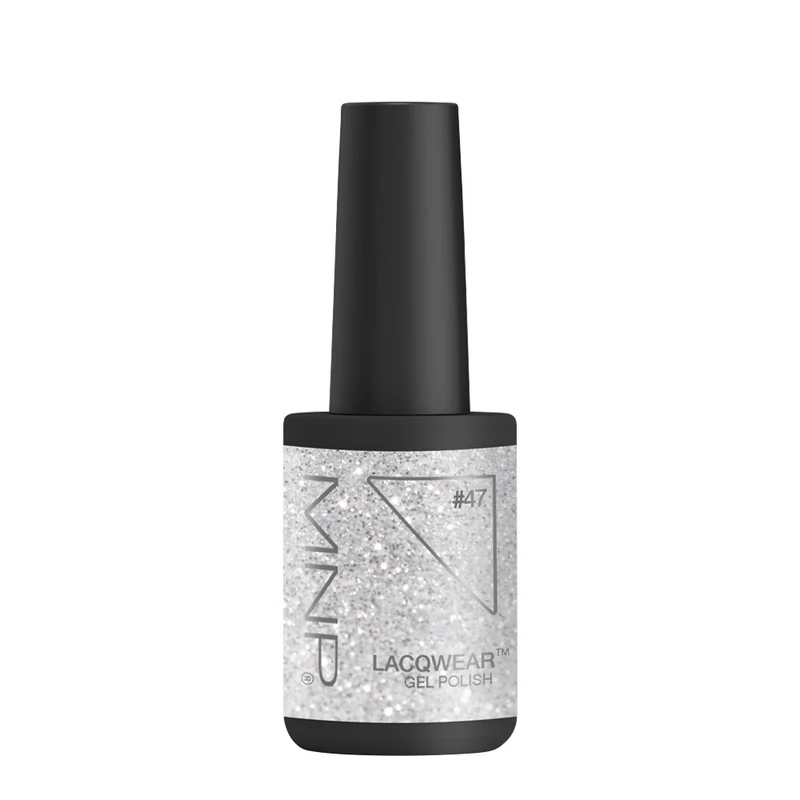 My Nail Pro Lacqwear Gel Polish 47 Glitter Silver 10ml - vernis à ongles semi-permanent