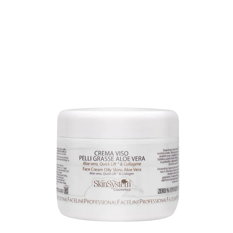 SkinSystem Face Cream Oily Skins Aloe Vera 250ml - crème visage à l'aloe vera