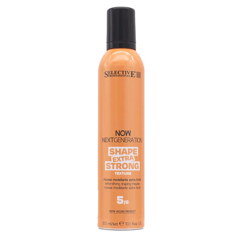 Selective Professional Now Next Generation Texture Shape Extra Strong Mousse 300ml - mousse fixation extra-forte