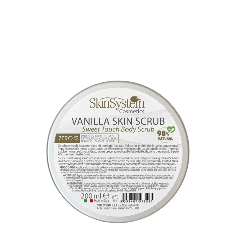 SkinSystem Vanilla Skin Scrub Sweet Touch Body Scrub 200ml - gommage hydratant