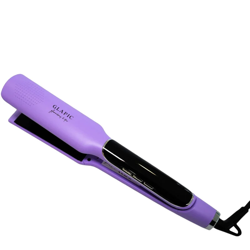 Glapic Lavender Violet Large Hair Straightener - lisseur violet pastel