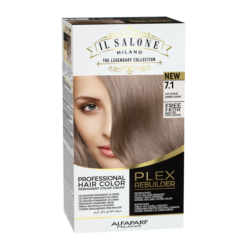 Alfaparf Milano Il Salone Plex Rebuilder Color Kit 7.1- coloration permanente en crème