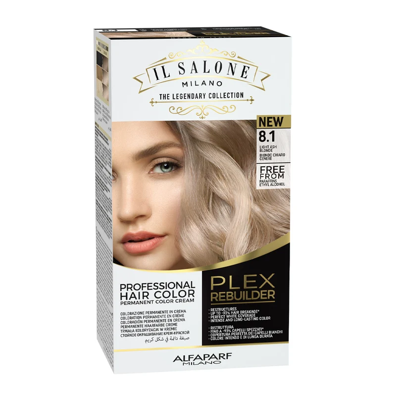 Alfaparf Milano Il Salone Plex Rebuilder Color Kit 8.1 - coloration permanente en crème