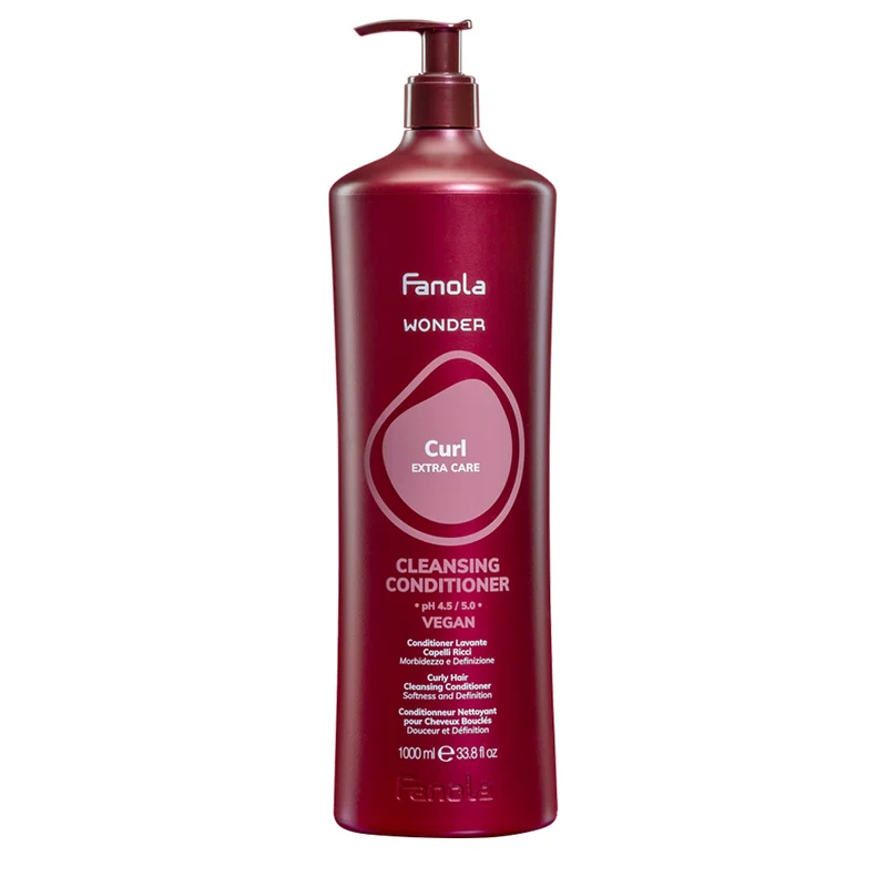 Fanola Wonder Curl Cleansing Conditioner 1000ml - crème nettoyante cheveux bouclés
