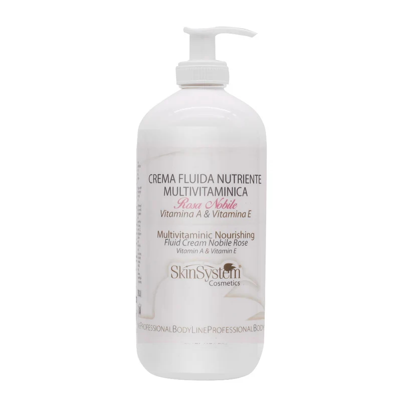 SkinSystem Multivitaminic Nourishing Fluid Cream Nobile Rose 500ml - crème nourrissante multivitaminée rose noble
