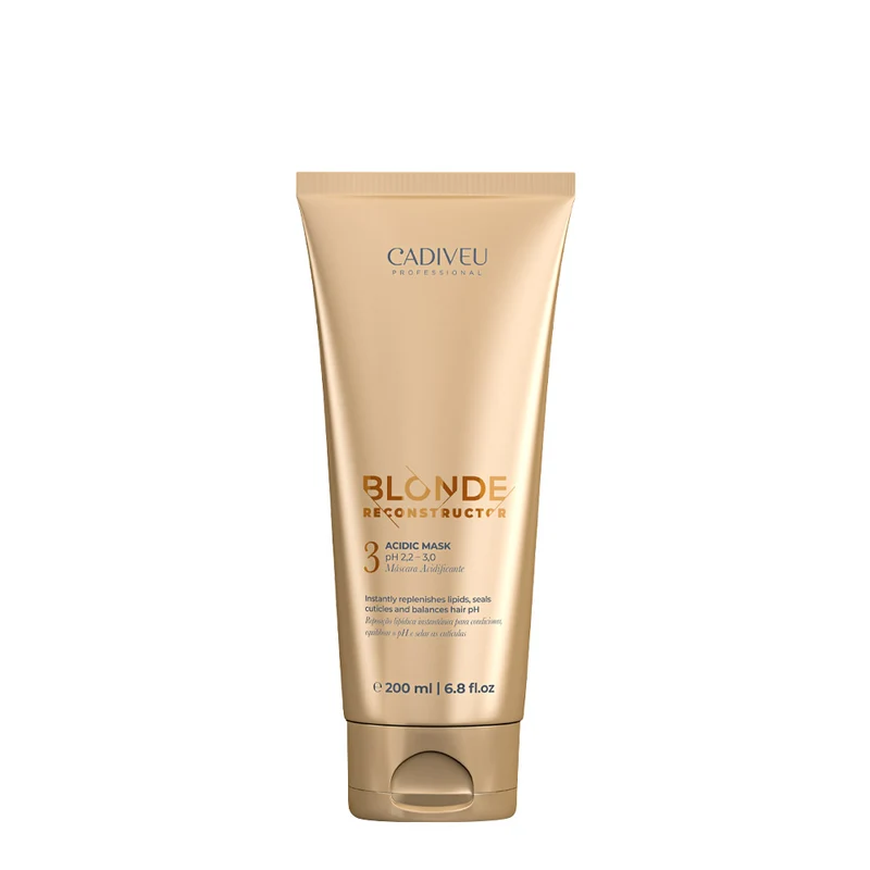 Cadiveu Blonde Reconstructor Acidic Mask N.3 200ml - masque au pH acide pour cheveux blonds