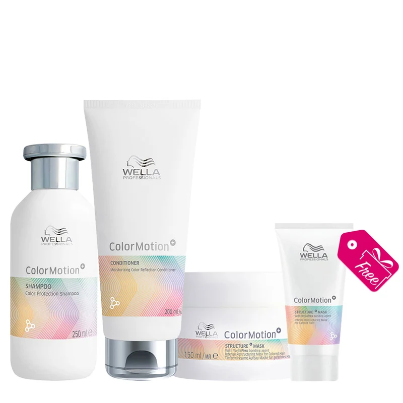 Wella ColorMotion+ Color Protection Shampoo 250ml Conditioner 200ml Mask 150ml + Mask 30ml OFFERT