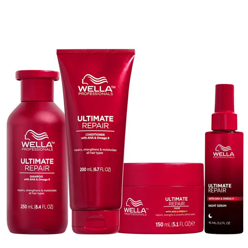 Wella Ultimate Repair Shampoo 250ml Conditioner 200ml Mask 150ml Serum 95ml