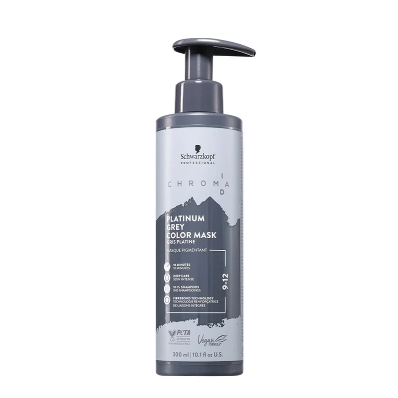 Schwarzkopf Professional Chroma ID Color Mask 9-12 Platinum Grey 300ml - masque colorant semi-permanent