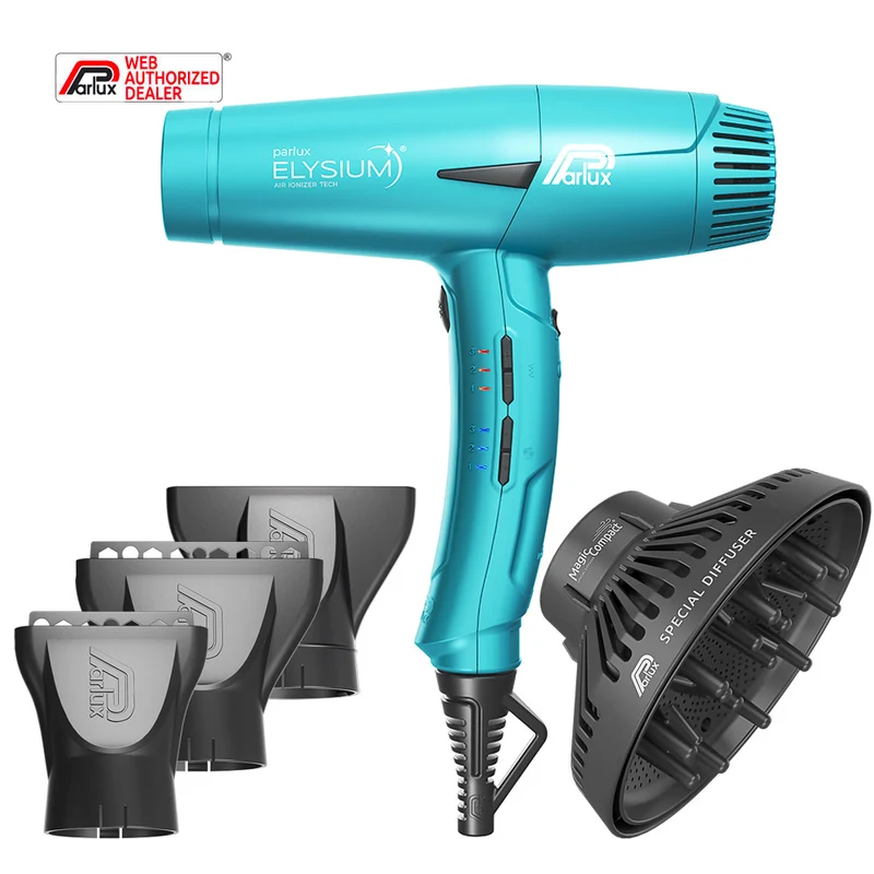 Parlux Elysium + Magic Compact Bleu Galaxie - sèche-cheveux avec diffuseur