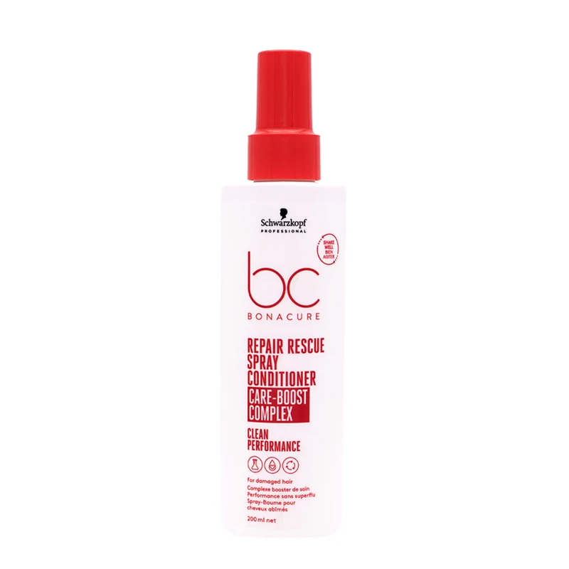 Schwarzkopf BC Bonacure Repair Rescue Spray Conditioner Care Booster Complex 200ml - cheveux abîmés