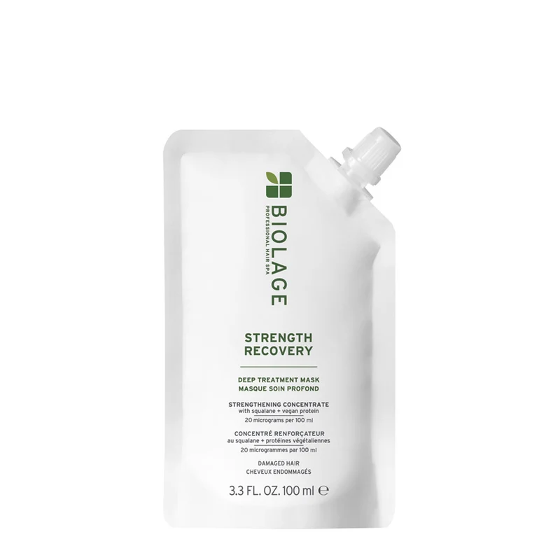 Biolage Professinal Hair Spa Strenght Recovery Deep Treatment Pack 100ml - traitement pour cheveux abîmés