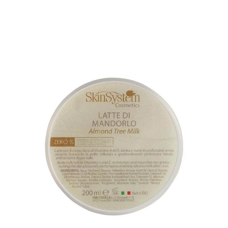 SkinSystem Almond Tree Milk 200ml - lait d'amande