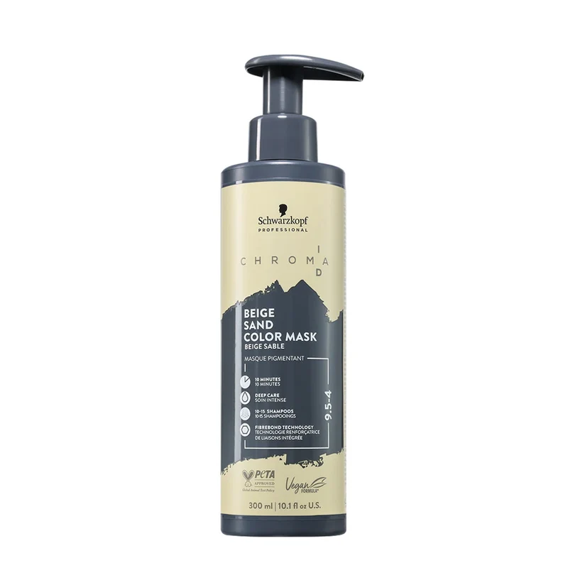 Schwarzkopf Chroma ID Color Mask 9.5-4 Beige Sand 300ml - masque colorant semi-permanent