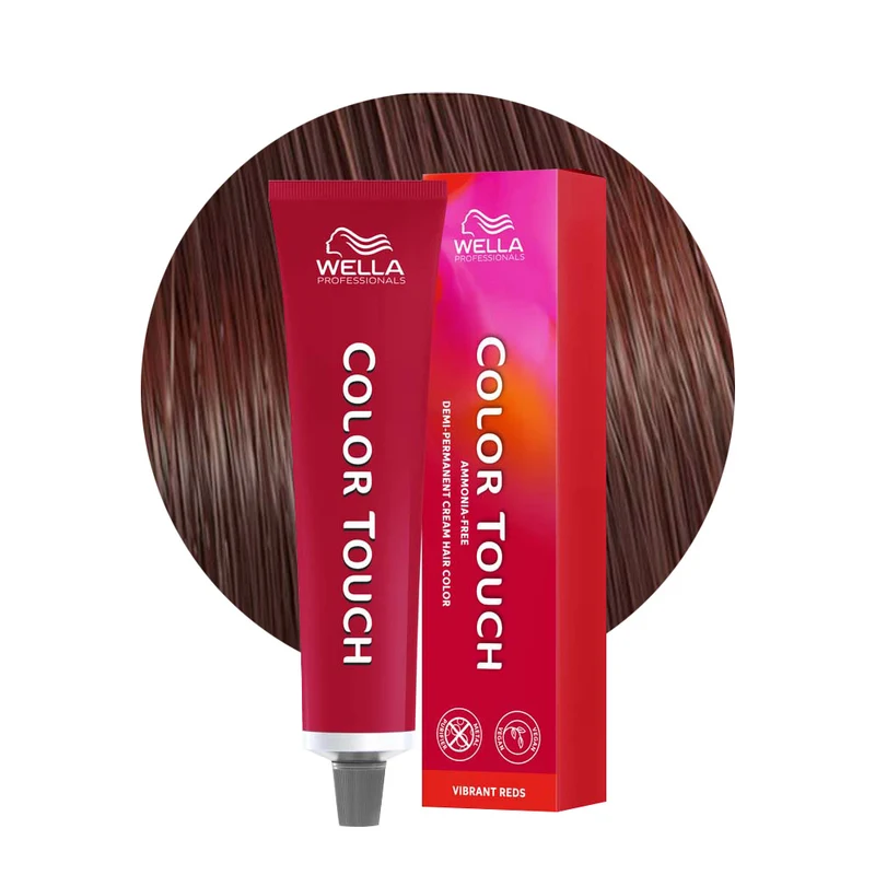 Wella Color Touch Vibrant Reds 6/47 Blond Foncé Cuivré Sable 60 ml - coloration semi-permanente sans ammoniaque