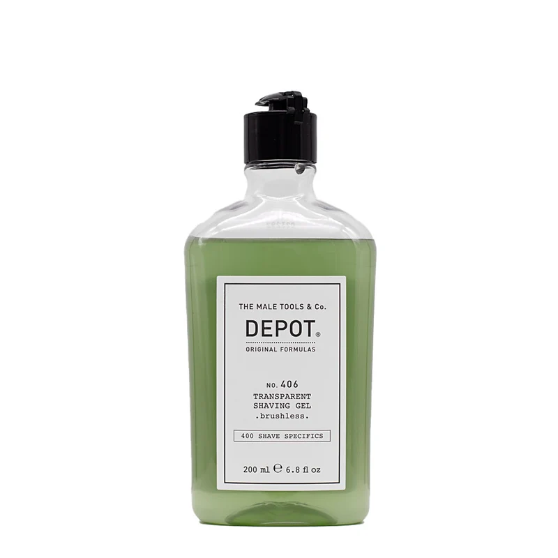 Depot Shave Specifics No.406 Transparent Shaving Gel Brushless 200ml - gel à raser