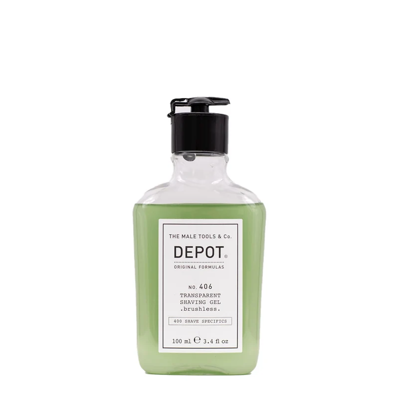 Depot Shave Specifics No.406 Transparent Shaving Gel Brushless 100ml - gel à raser
