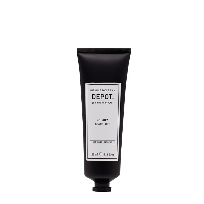 Depot Hair Styling No.307 Black Gel 125ml - gel coiffant noir