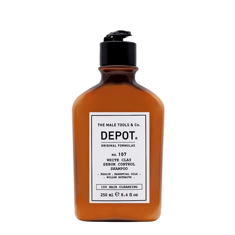 Depot Hair Cleansing No. 107 White Clay Sebum Control Shampoo 250ml - shampoing cuir chevelu gras
