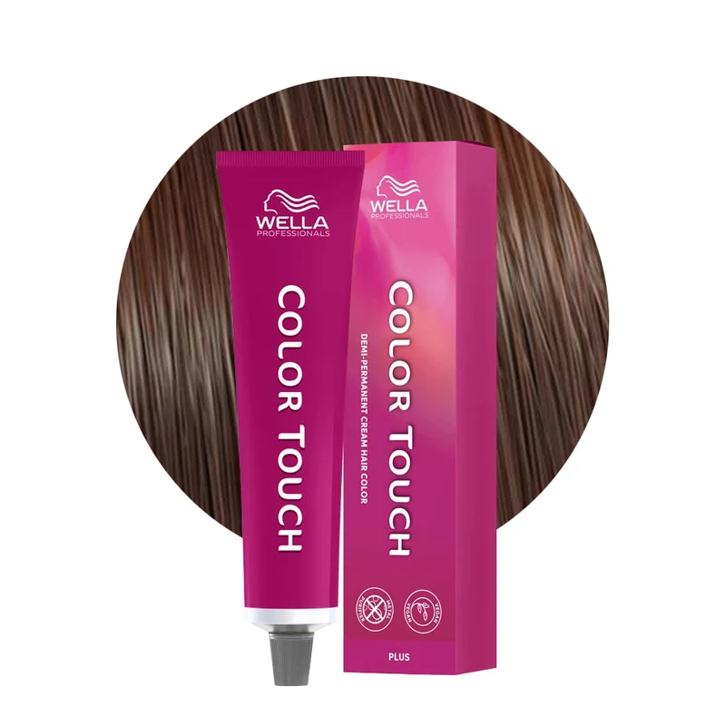 Wella Color Touch Plus 55/04 Châtain Clair Intense Cuivré Naturel 60ml - coloration demi-permanente