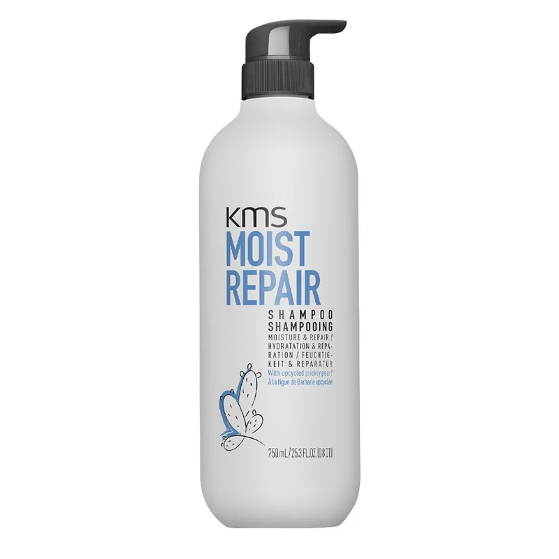 KMS Moist Repair Shampoo 750ml - shampoing hydratant restructurant
