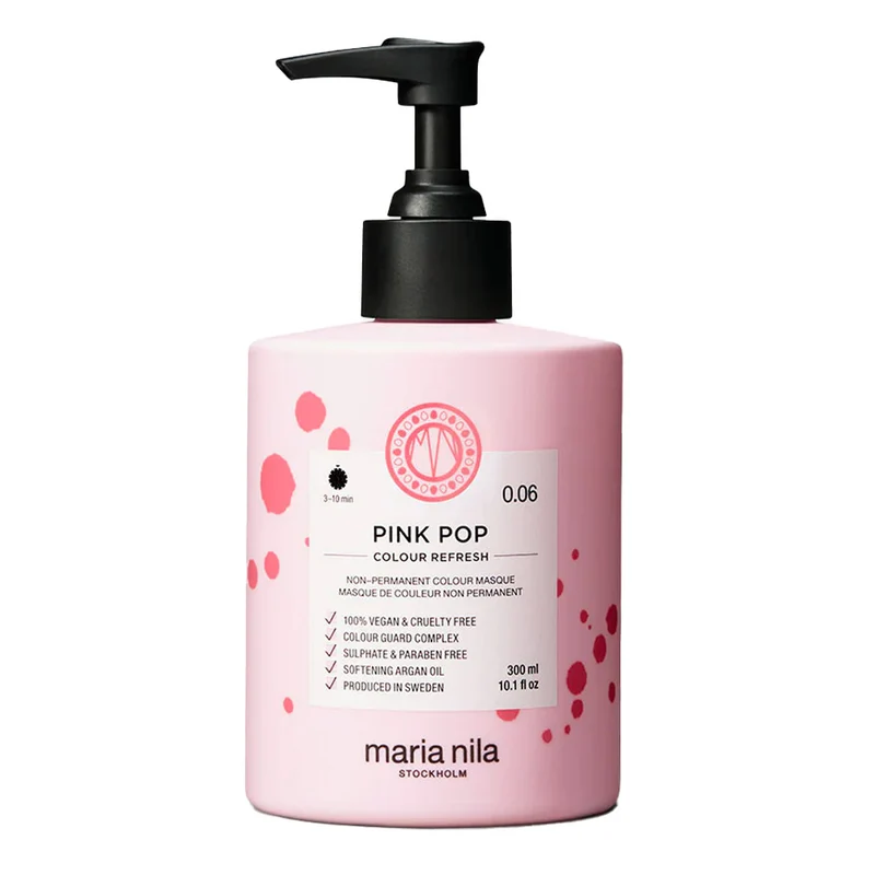 Maria Nila Colour Refresh Pink Pop 300ml - masque colorant