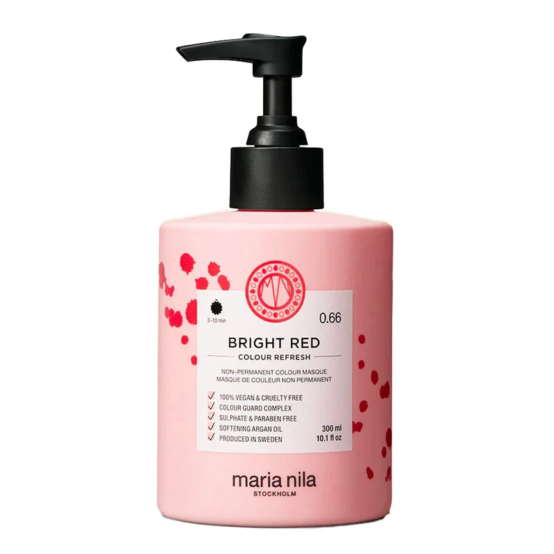 Maria Nila Colour Refresh Bright Red 300ml - masque colorant