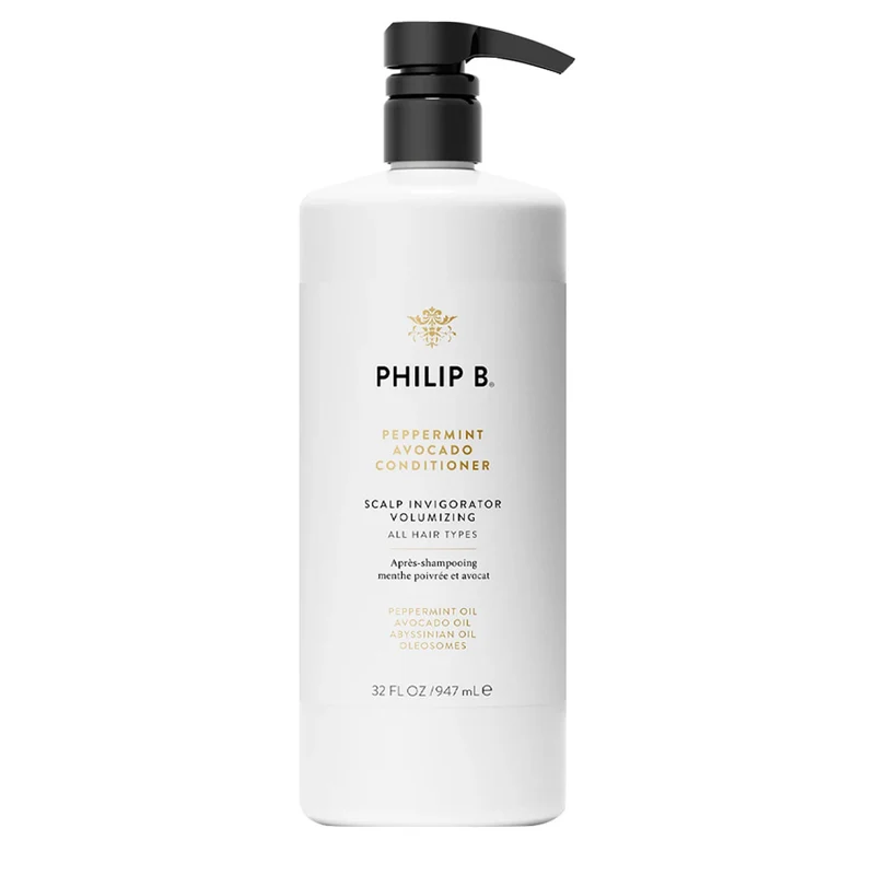 Philip B Peppermint Avocado Conditioner 947ml - conditionneur volumateur pour cuir chevelu gras