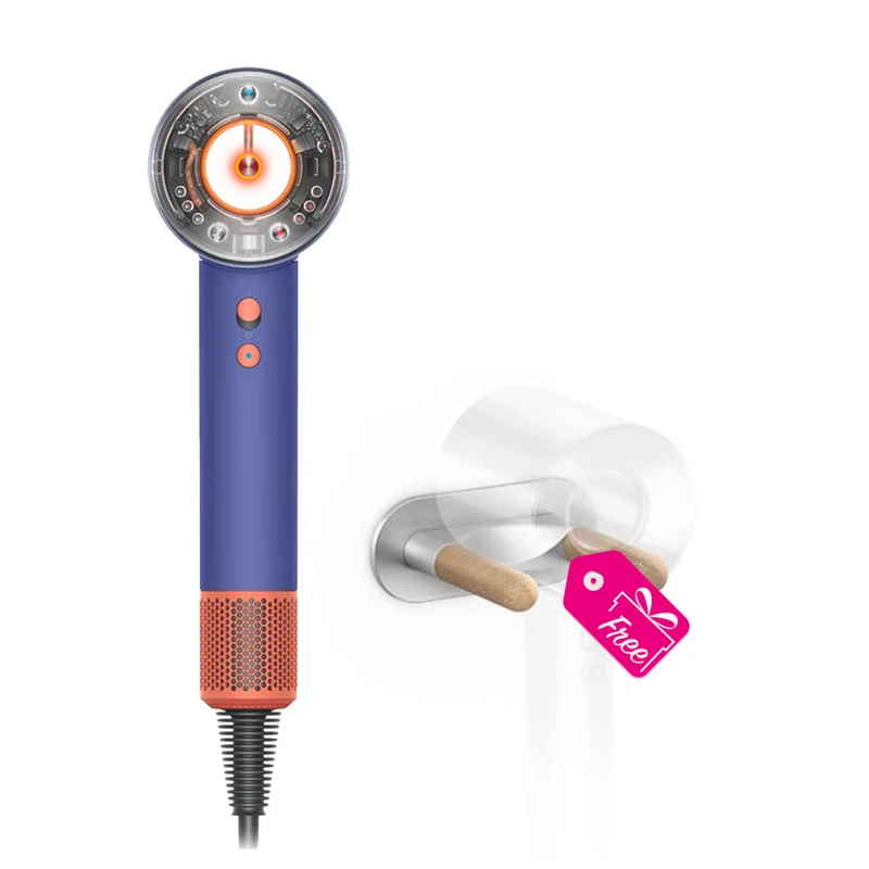 Dyson Supersonic Nural Phon Pervenche / Mandarine + Support Mural GRATUIT