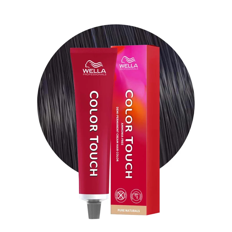 Wella Color Touch Pure Naturals 2/0 Noir 60ml - coloration semi-permanente sans ammoniaque