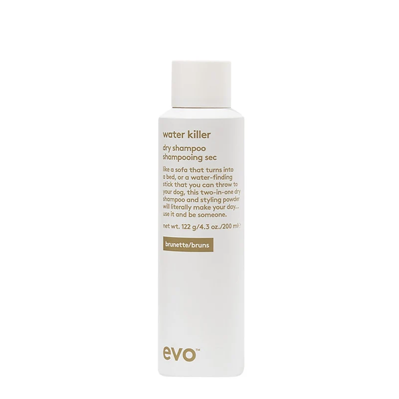 Evo Style Water Killer Dry Shampoo Brunette 200ml - shampooing sec marron