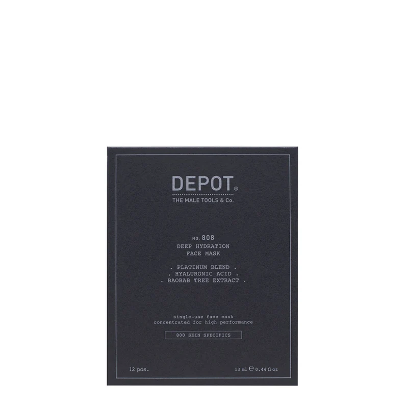 Depot Skin Specifics No.808 Deep Hydration Face Mask 12 pcs - kit masques nourrissants intensifs