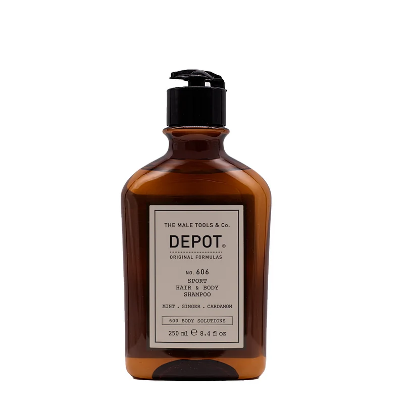 Depot Body Solutions No. 606 Sport Hair & Body Shampoo 250ml - shampoing corps et cheveux
