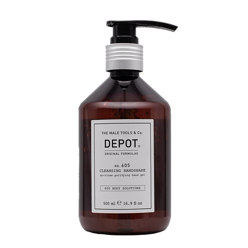 Depot Body Solutions No. 605 Safe Handshake No-Rinse Purifying Hand Gel 500ml - gel désinfectant pour les mains